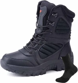 Men's Military Tactical Boots, Outdoor Army Hunting Jungle Hiking Boots Lightweight work boots for men Durable Security Work Boots Desert Boots