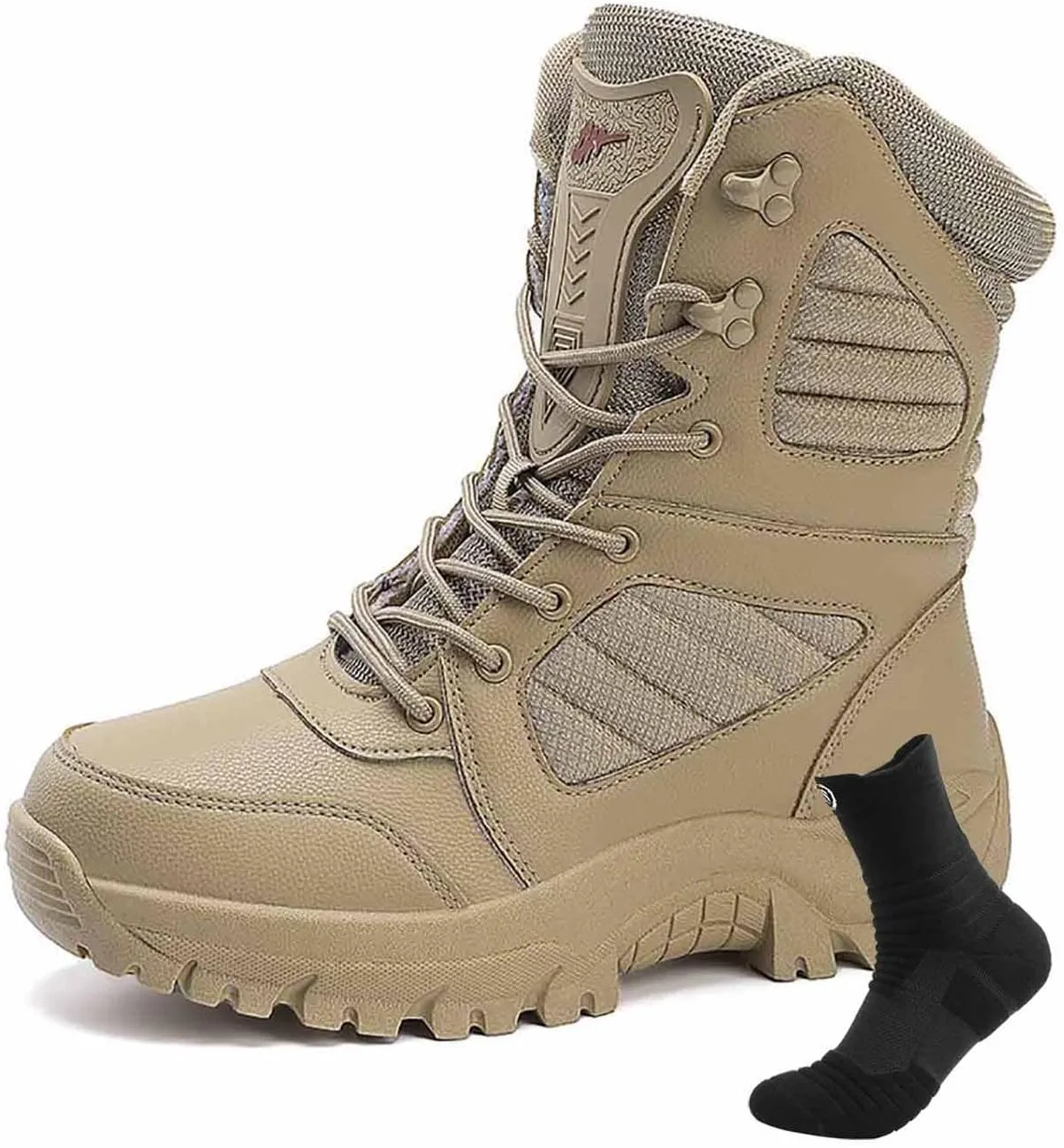 Men's Military Tactical Boots, Outdoor Army Hunting Jungle Hiking Boots Lightweight work boots for men Durable Security Work Boots Desert Boots