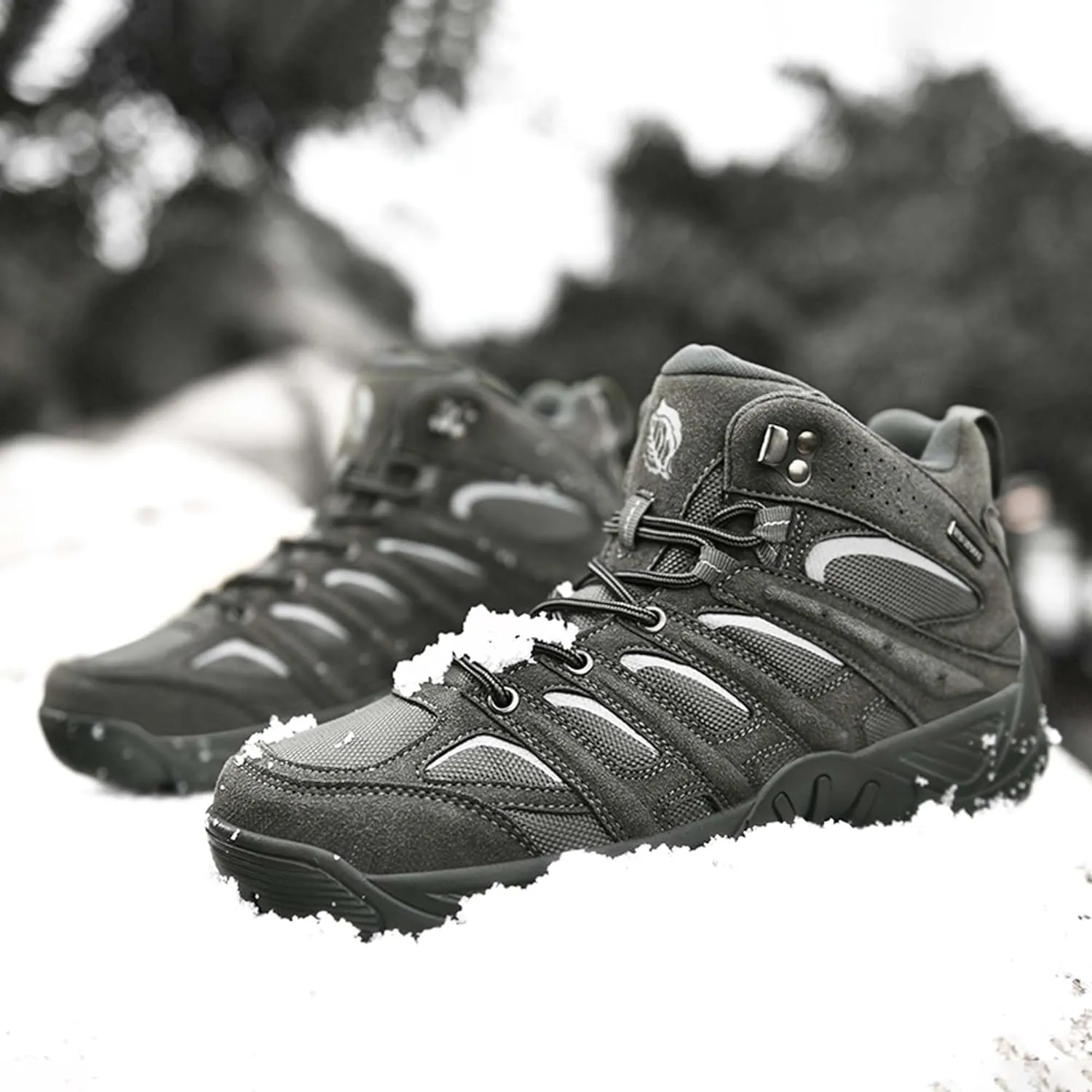 Mens Military Tactical Boots Waterproof Hiking Boots Casual Work Boots Outdoor Hiking Motorcycle Combat Boots Military Desert Boots Lightweight Comfortable All Day Work Boots