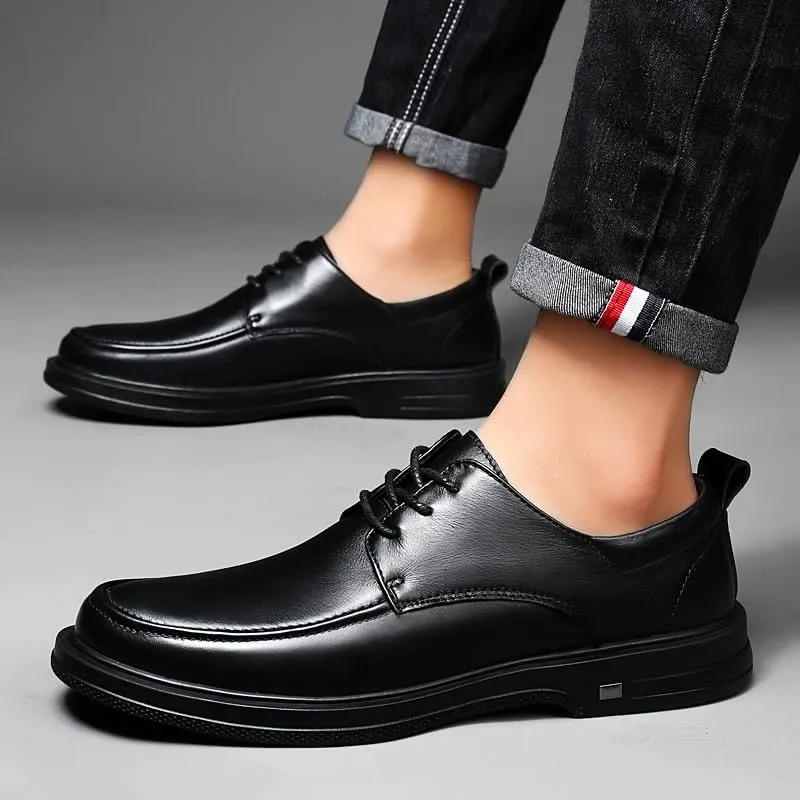 Men’s Non-Slip Dress Shoes – Lace-Up Leather Business & Formal Oxfords