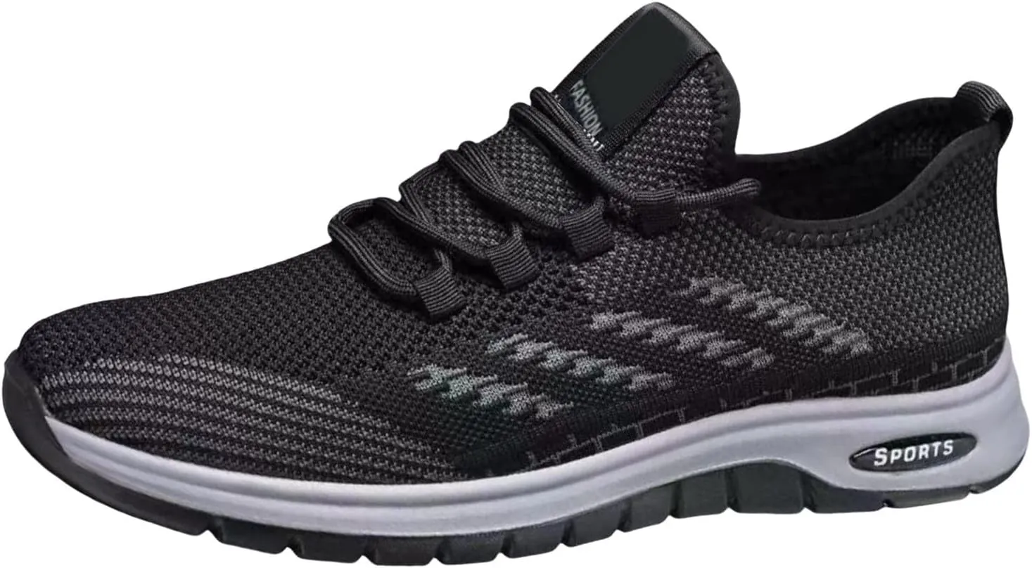 Men's Orthopedic Walking Shoes Sneakers for Men 2025 Casual Mesh Summer Outdoor Breathable Lightweight Closed Toe Lace up Low Top Casual Shoe