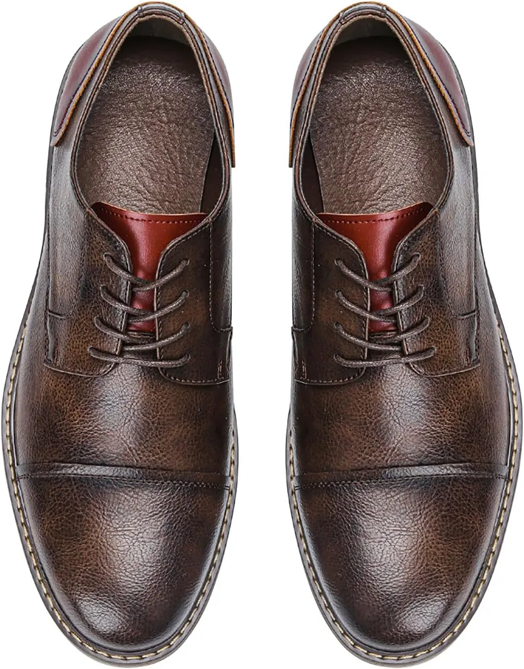 Mens Oxfords Formal Dress Leather Dress Wedding Business Fashion Tuxedo Walking Shoes for Men