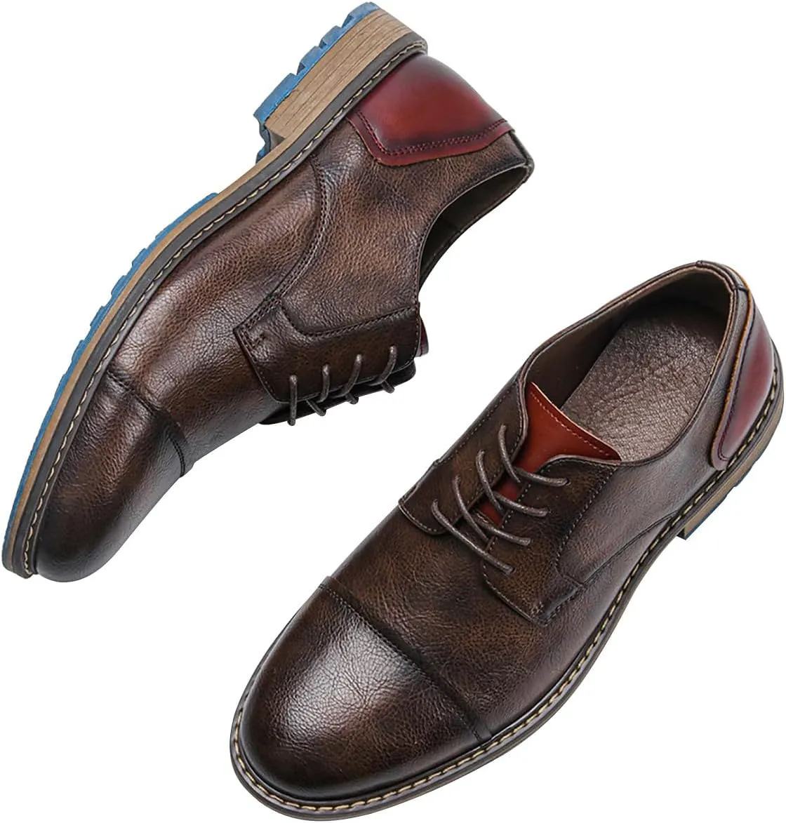 Mens Oxfords Formal Dress Leather Dress Wedding Business Fashion Tuxedo Walking Shoes for Men