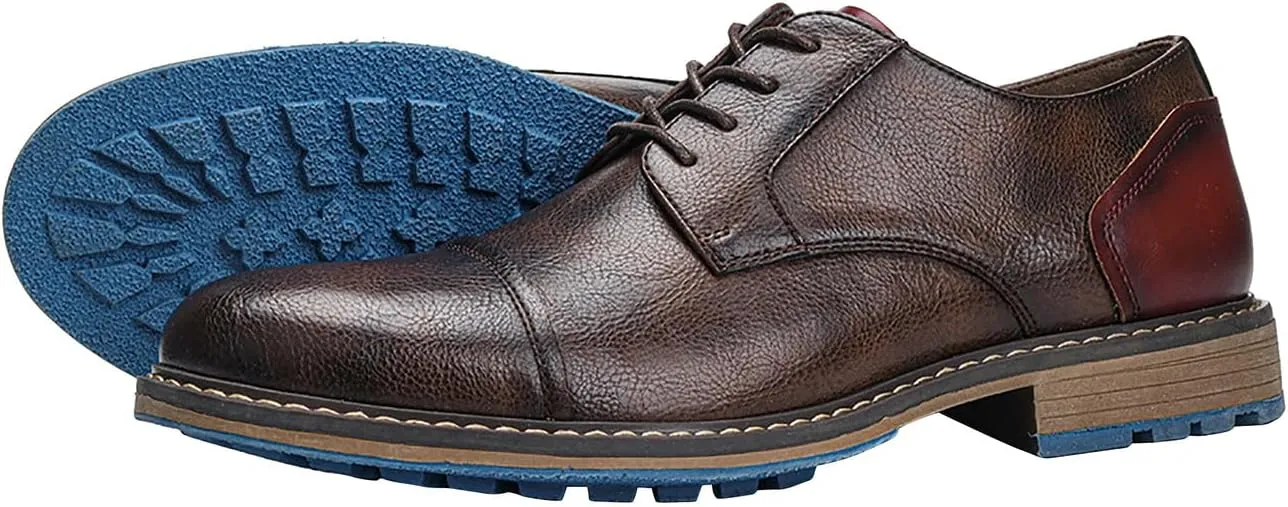 Mens Oxfords Formal Dress Leather Dress Wedding Business Fashion Tuxedo Walking Shoes for Men