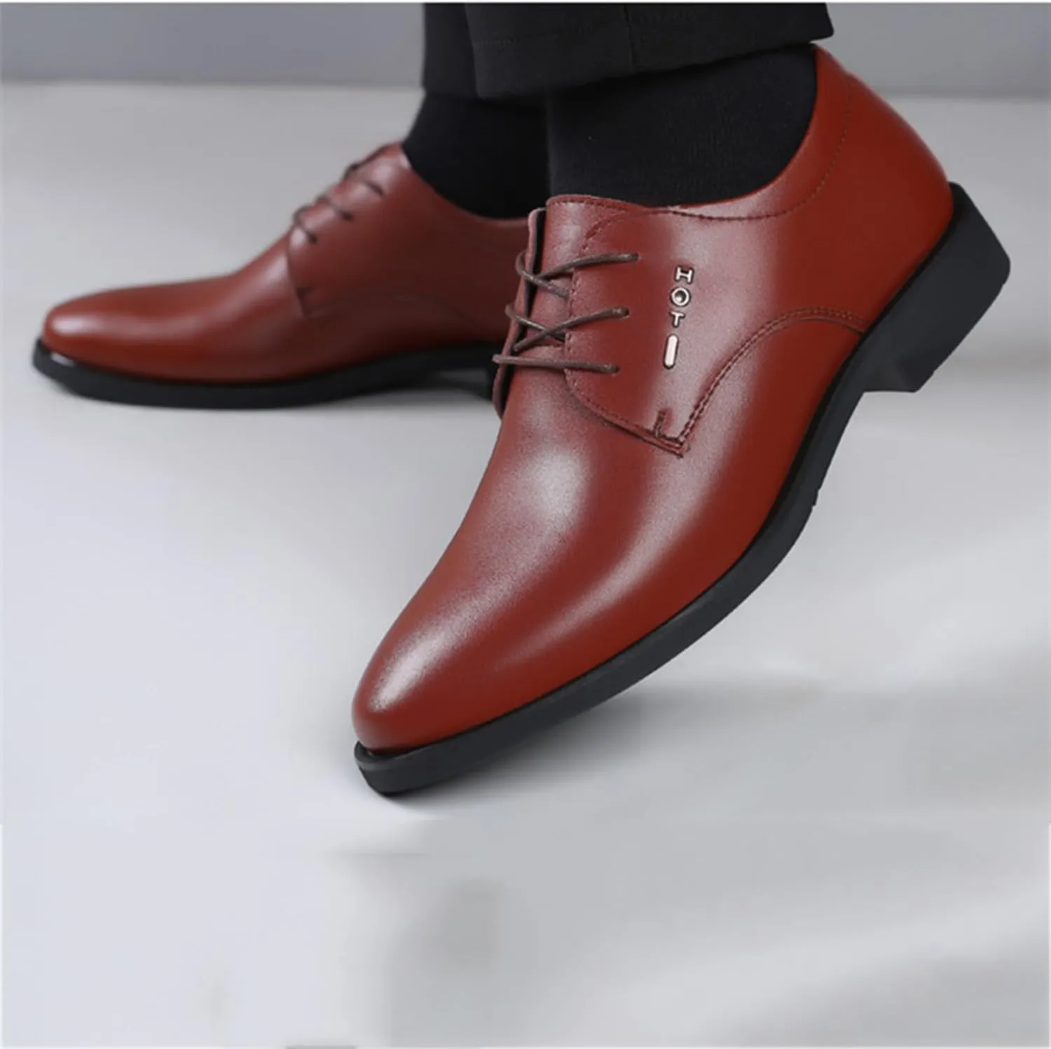 Men's Oxfords Lace Up Casual Dress Shoes Classic Formal Modern Business Derby Shoes for Men