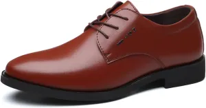 Men's Oxfords Lace Up Casual Dress Shoes Classic Formal Modern Business Derby Shoes for Men