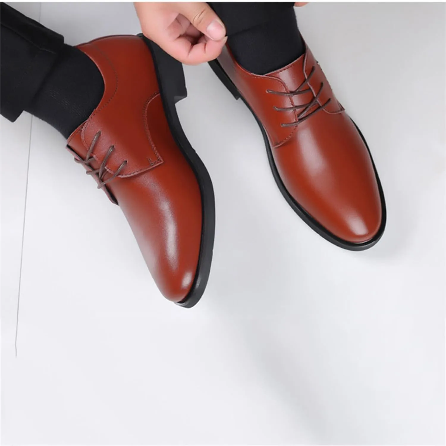 Men's Oxfords Lace Up Casual Dress Shoes Classic Formal Modern Business Derby Shoes for Men
