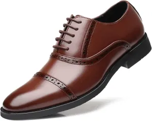 Mens Shoes Classic Oxfords Formal Dress Business Brogues Derby Lace Up Shoes for Men