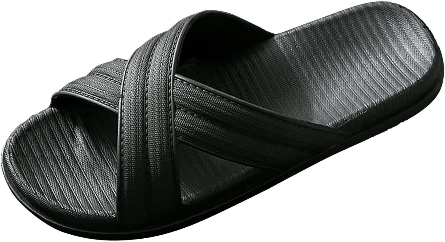 Mens Slippers Womens Slides Bathroom Slippers Men Shower Shoes Women Living Room Soft Sole Quick Drying