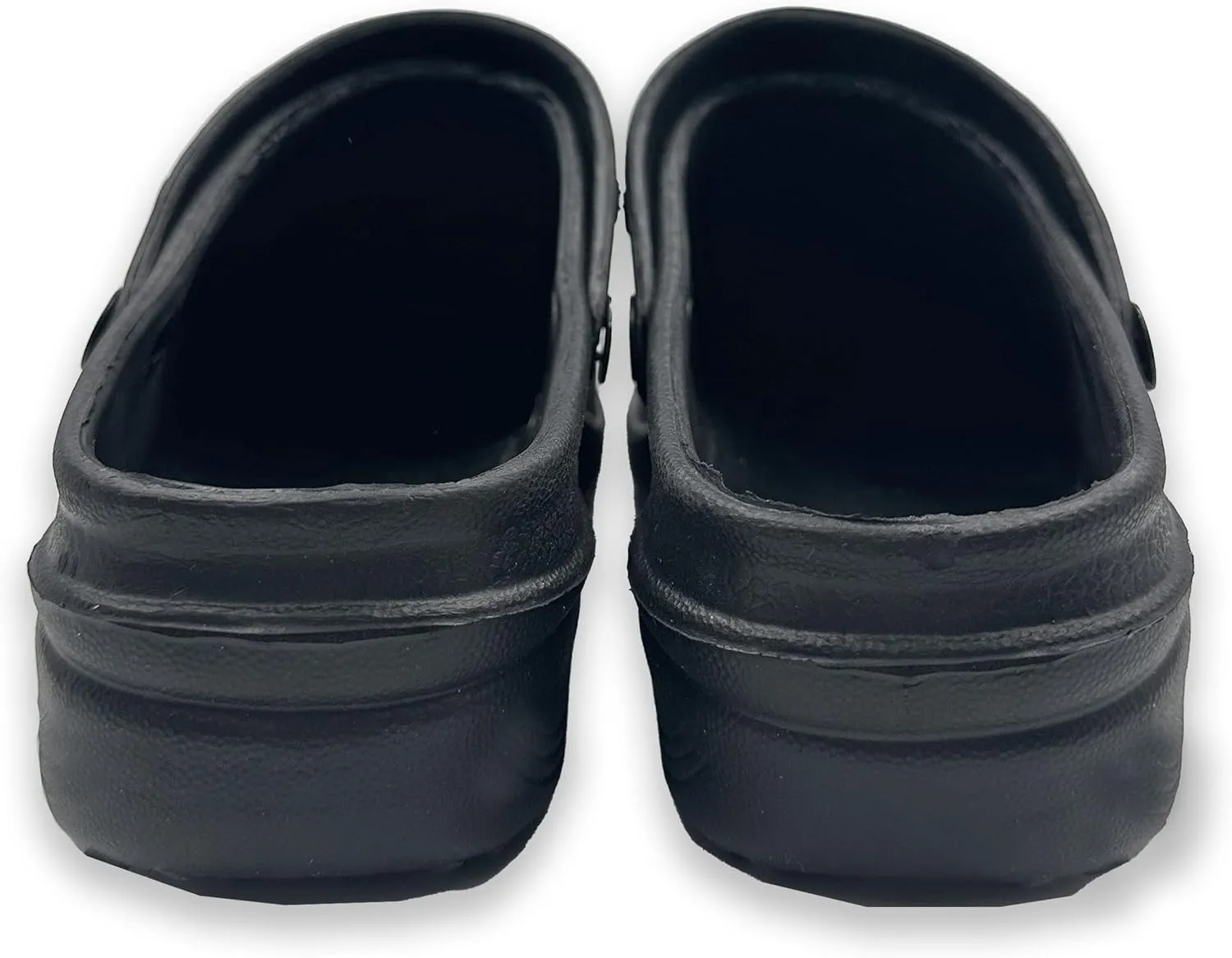 Men's Solid Slingback Black Garden Clogs