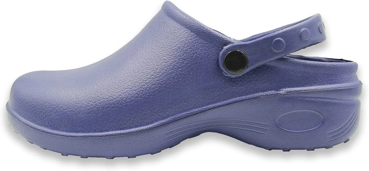 Men's Solid Slingback Black Garden Clogs