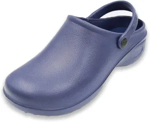 Men's Solid Slingback Black Garden Clogs