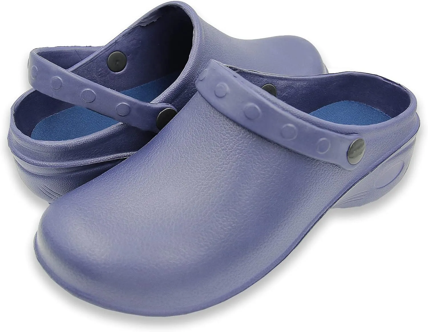 Men's Solid Slingback Black Garden Clogs