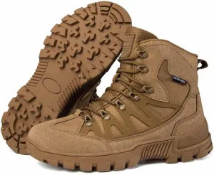 Men's Tactical Work Boots, Desert Combat Boots, Army Jungle Boots, Lightweight Hiking Boots, Splashproof Durable Suede Hiking Outdoor Boots, Breathable Military Combat Desert Boots