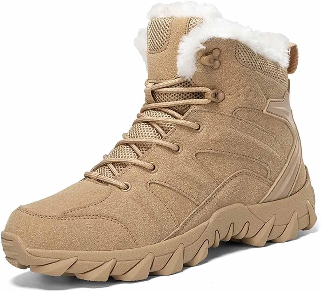 Men's winter Military Tactical Boots, Lightweight Work Boots, Durable Combat Boots Desert Boots, Men's Tactical Work Boots, Men's Waterproof Hiking Boots, Jungle Boots