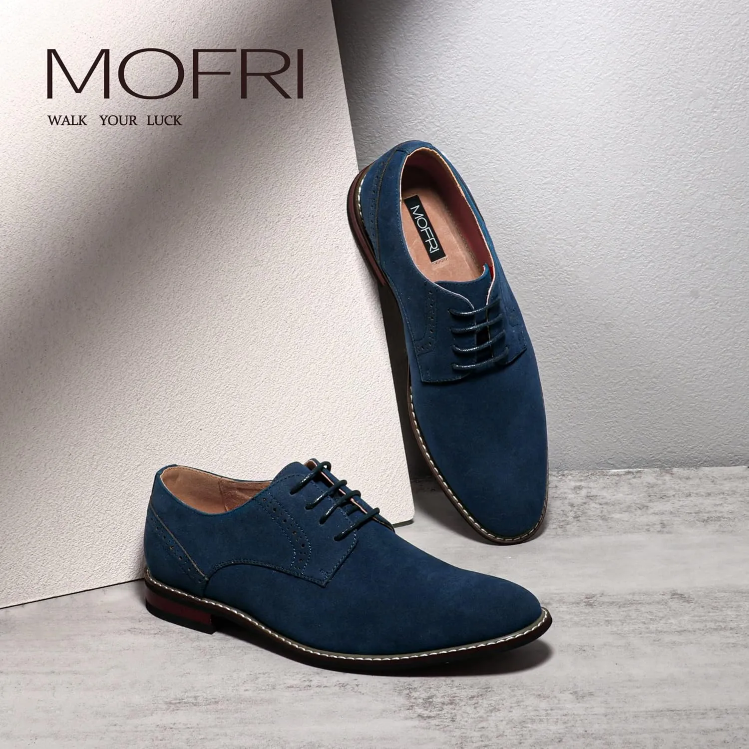 Mofri Men's Dress Shoes Formal Cap Toe Oxford Dress Shoes for Men Comfortable