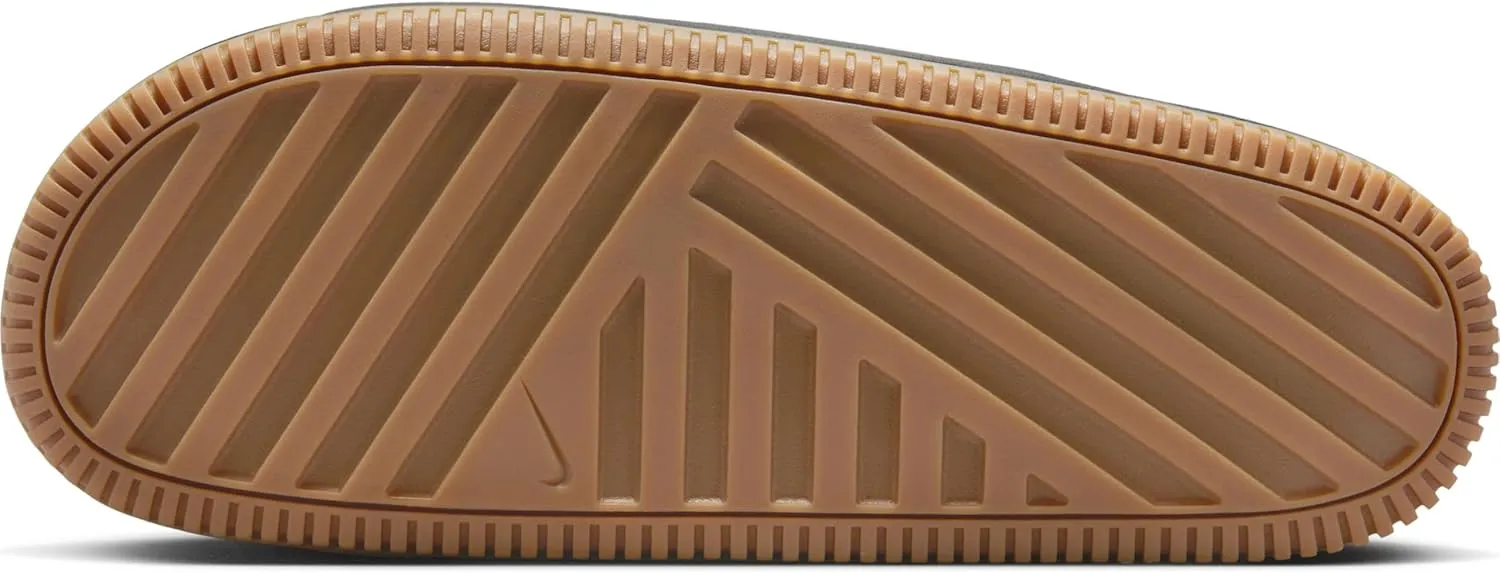 Nike Calm Men's Slides (FD4116-003, Black/Gum Medium Brown/Black)
