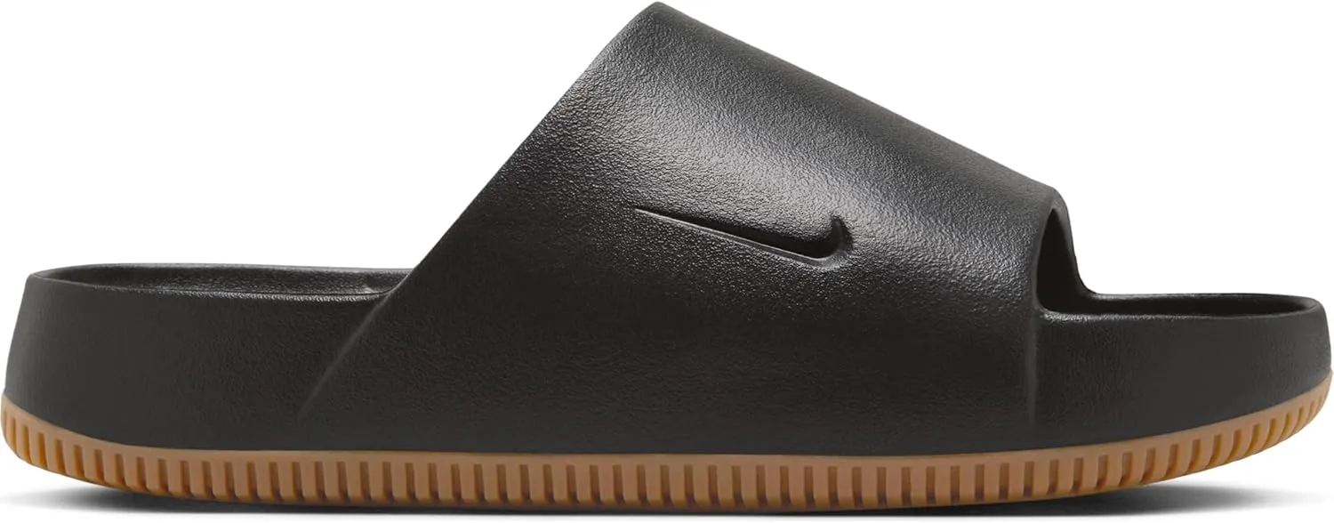 Nike Calm Men's Slides (FD4116-003, Black/Gum Medium Brown/Black)