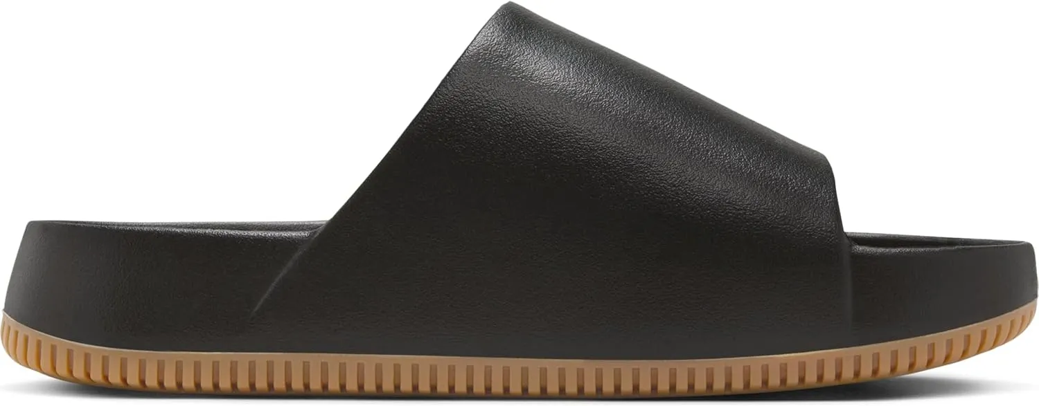 Nike Calm Men's Slides (FD4116-003, Black/Gum Medium Brown/Black)