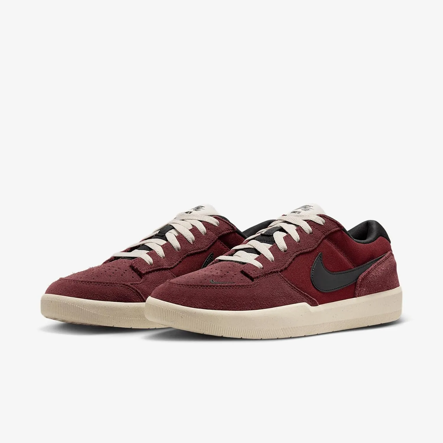 Nike SB Force 58 Skate Shoes (DV5477-602, Dark Team Red/Black/Light Orewood Brown/Black)