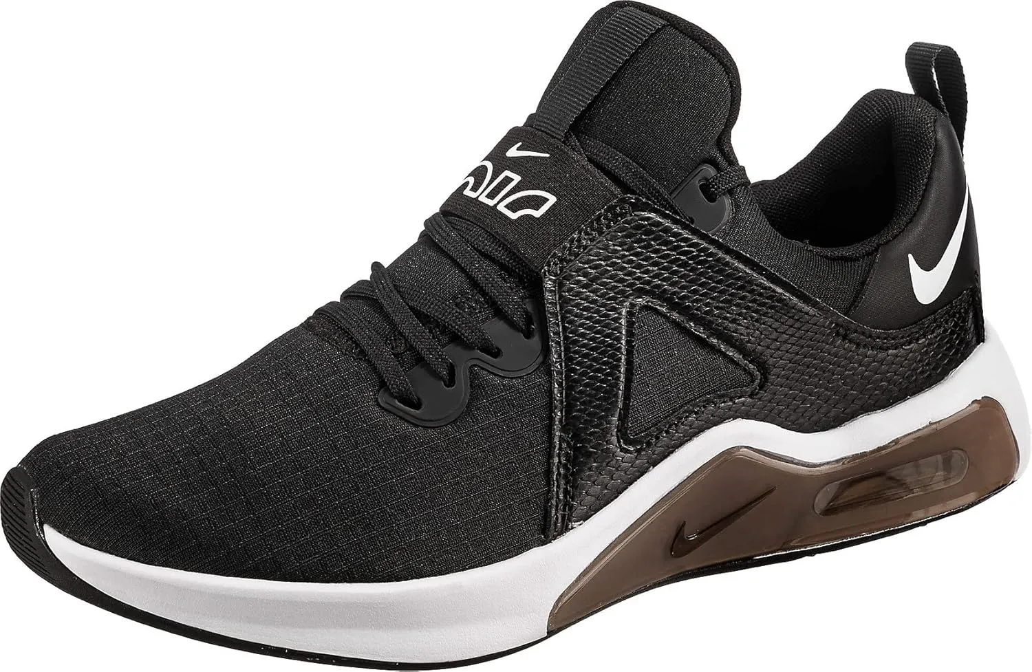 Nike Women Sneaker, Black Black White Dk Smoke Grey, 7.5 US