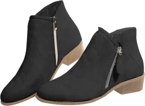 No Heel Ankle Boots Womens Leather Ankle Boots Wide Womens Dress Ankle Boots Womens Ankle Winter Boots 2024 Mens Dress Shoes Ankle Boots Black Ankle Boots Women with Heel