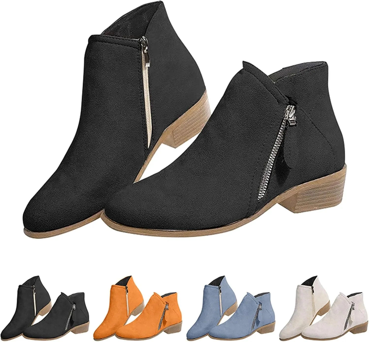 No Heel Ankle Boots Womens Leather Ankle Boots Wide Womens Dress Ankle Boots Womens Ankle Winter Boots 2024 Mens Dress Shoes Ankle Boots Black Ankle Boots Women with Heel