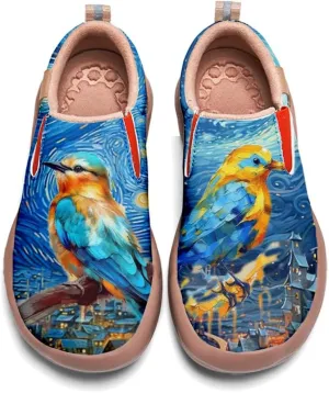Onehorse Women's Slip-On Walking Casual Loafers Comfortable Painted Travel Shoes