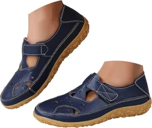 Orthopedic Loafers for Women Summer Dressy 2025 Women's Casual Closed Toe Sandals Comfortable Soft Sole Ankle Strap Orthotic Beach Vacation Party Shoes
