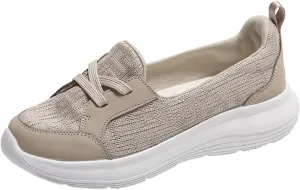 Orthopedic Shoes for Women Comfortable Mesh Arch Support Walking Loafers, Breathable Low Top Soft Sole Non-Slip Sneakers Casual Comfort Walking Sneakers