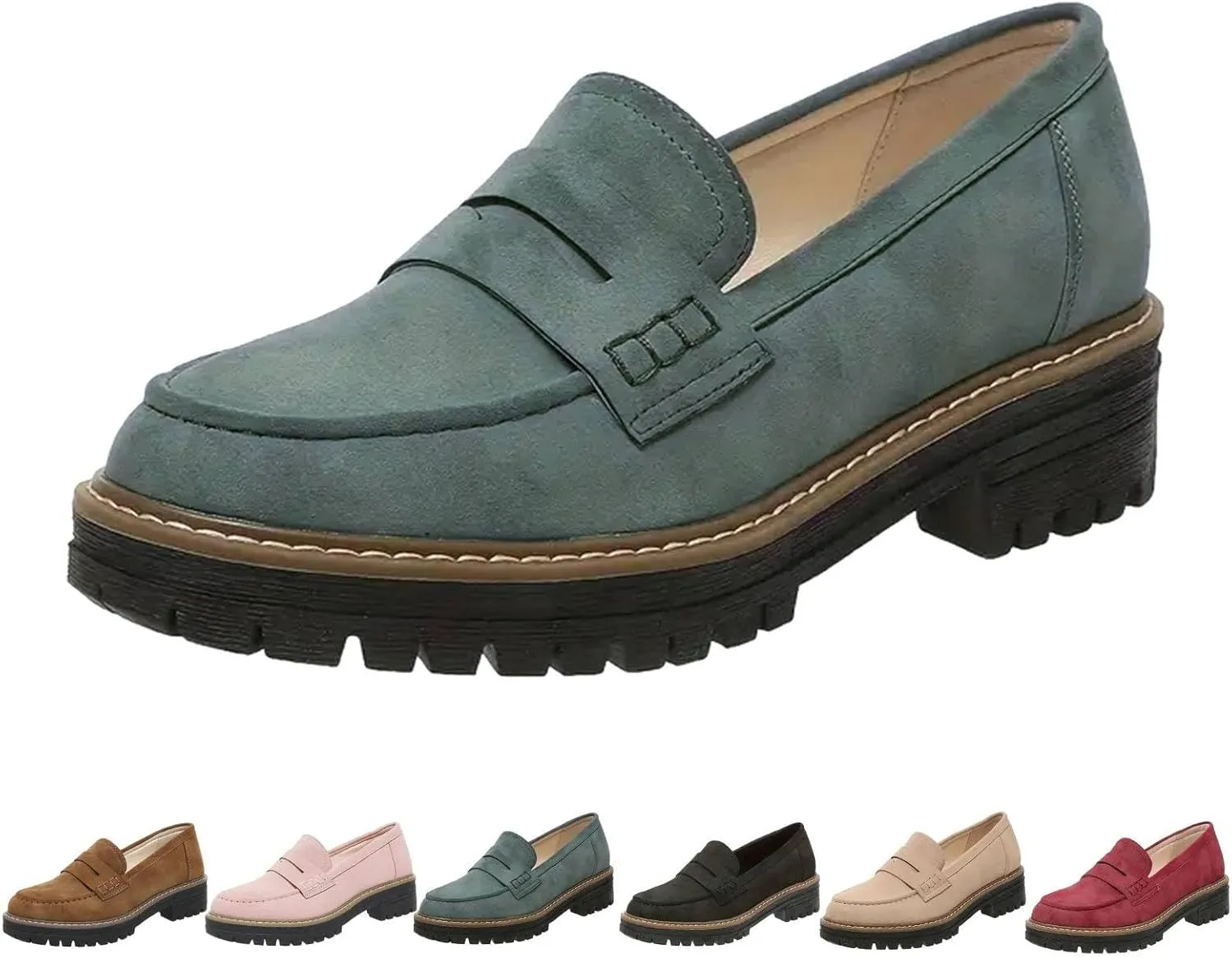 Orthopedic Shoes for Women Orthoture-Orthopedic Platform Loafers, Comfort Orthopedic Shoes, Womens Round Toe Walking Shoe, Slip On Shoes