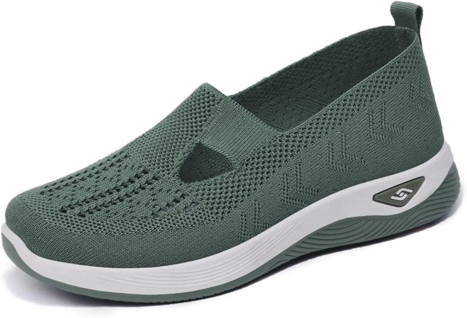 Orthopedic Shoes for Women Slip On Sneakers Breathable Soft Sole Diabetic Walking Shoes Comfort Non Slip Work Sneakers Lightweight Wide Width Soft Sole Arch Support Non-Slip Shoe