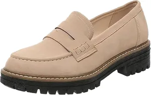 Orthoture Orthopedic Platform Loafers, Lug Sole Loafers for Women, Slip On Comfort Casual Fashion