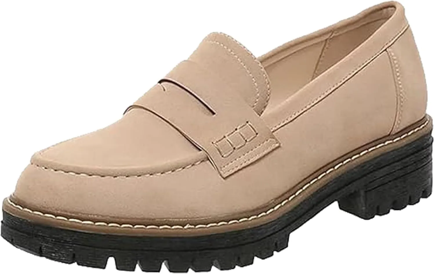 Orthoture Orthopedic Platform Loafers, Lug Sole Loafers for Women, Slip On Comfort Casual Fashion