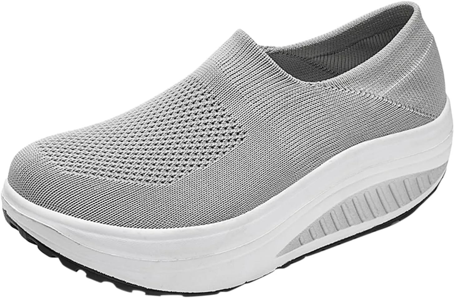 Platform Sneakers for Women Wide Toe All Black Tennis Shoes for Women Slip On Womens Fall Shoes 2023 Casual Wedge Sneakers for Women Dressy Sneakers Non Slip Work Shoes for Women