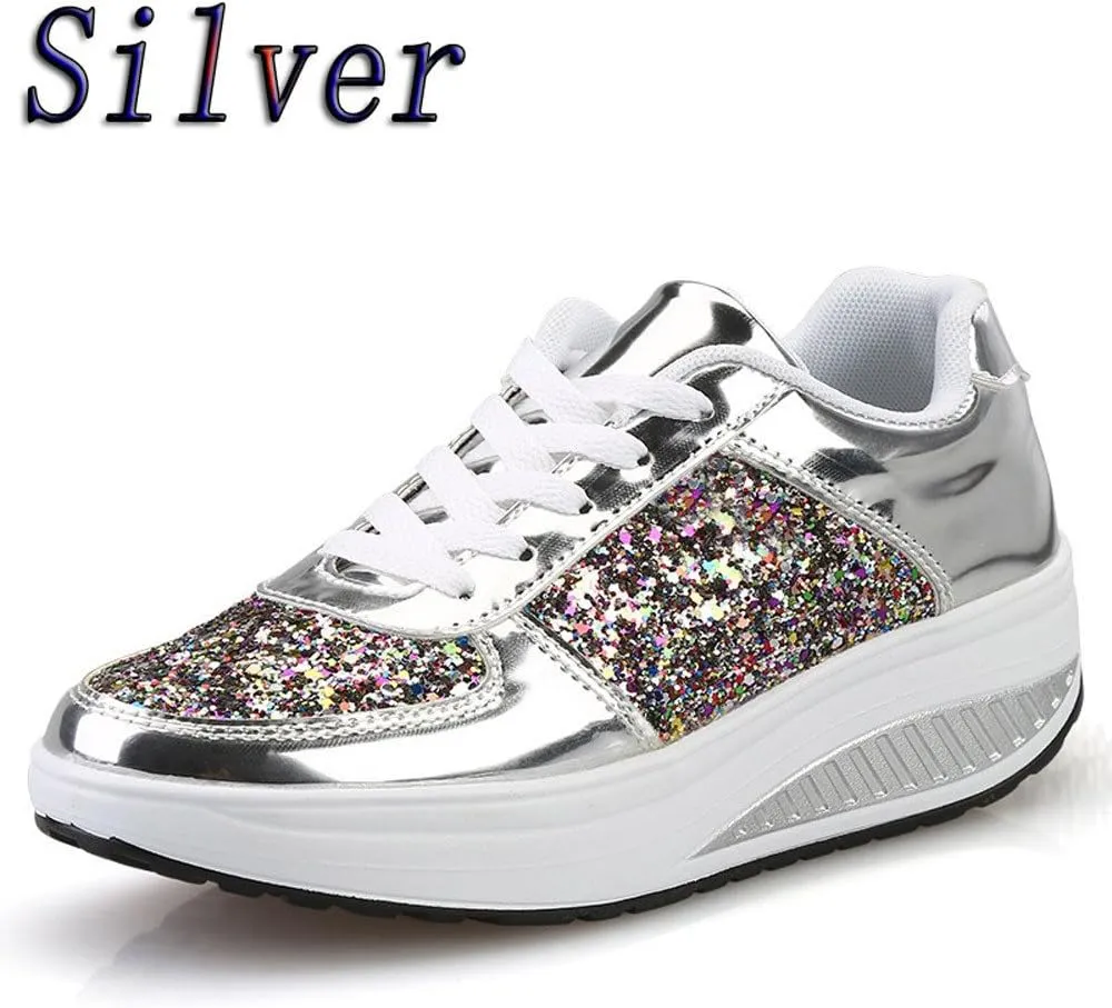 Platform Sneakers for Women Womens Fall Shoes Men's Casual Dress Sneakers Comfortable Dressy Slip on Women Loafers Shoes for Work Platform Sneakers for Women Black