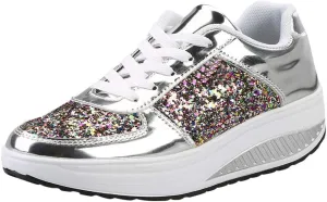 Platform Sneakers for Women Womens Fall Shoes Men's Casual Dress Sneakers Comfortable Dressy Slip on Women Loafers Shoes for Work Platform Sneakers for Women Black