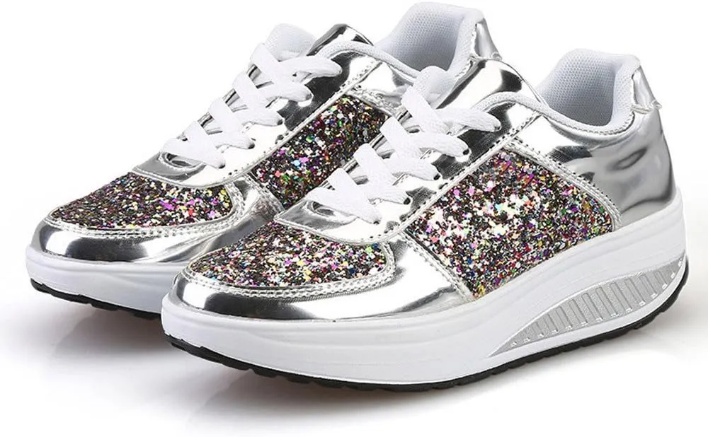 Platform Sneakers for Women Womens Fall Shoes Men's Casual Dress Sneakers Comfortable Dressy Slip on Women Loafers Shoes for Work Platform Sneakers for Women Black