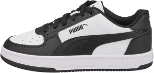 PUMA Caven Sneaker, White Black Black, 4.5 US Unisex Big Kid