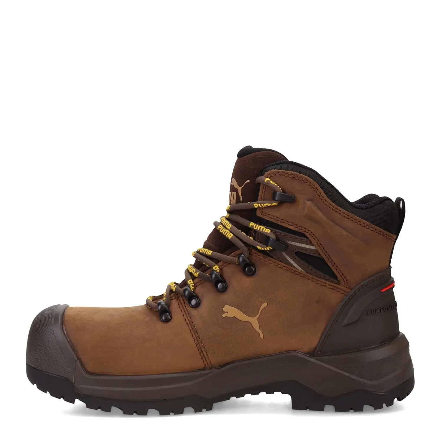 PUMA Men's Iron 6" Composite Toe Industrial Boot, Brown, 11.5