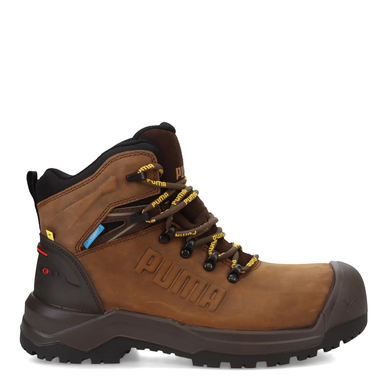 PUMA Men's Iron 6" Composite Toe Industrial Boot, Brown, 11.5