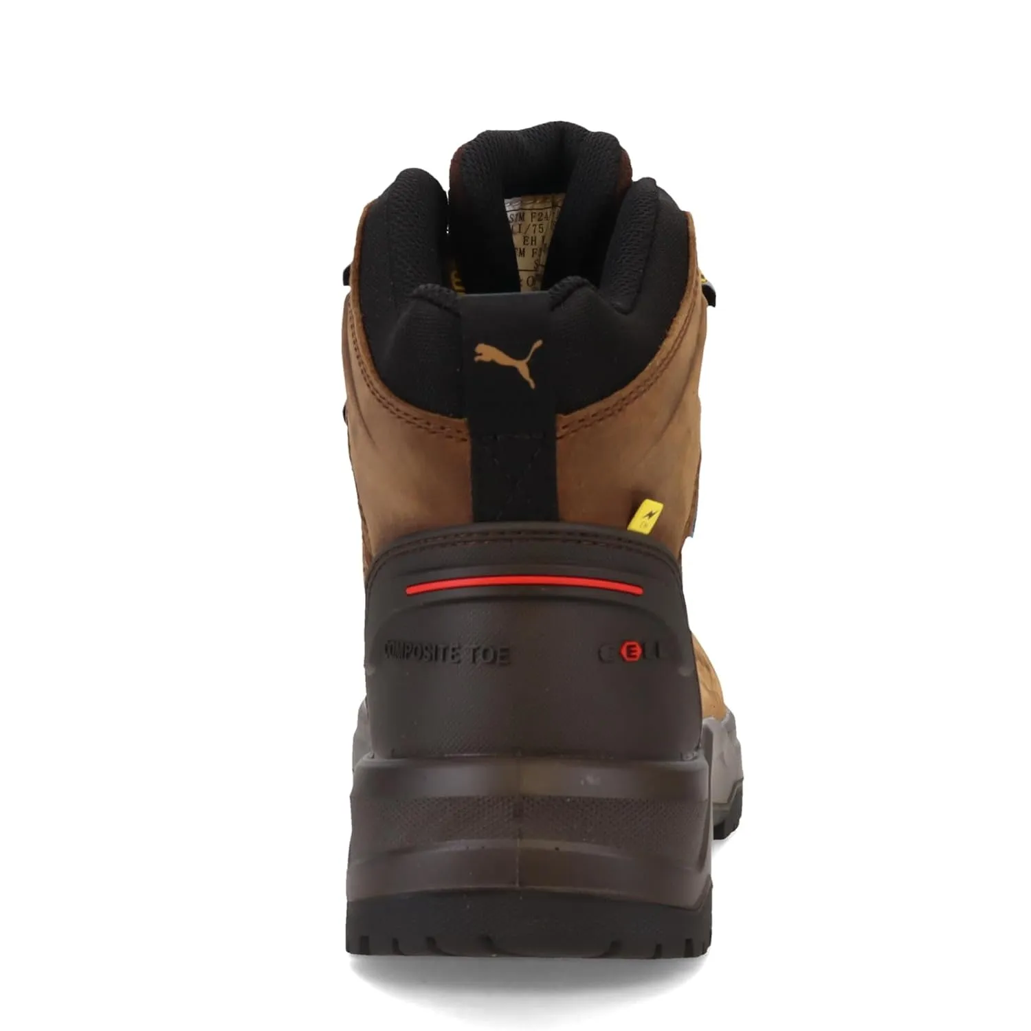 PUMA Men's Iron 6" Composite Toe Industrial Boot, Brown, 11.5
