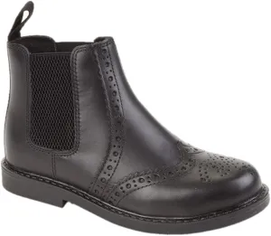 Roamers Boys Leather Ankle Boots