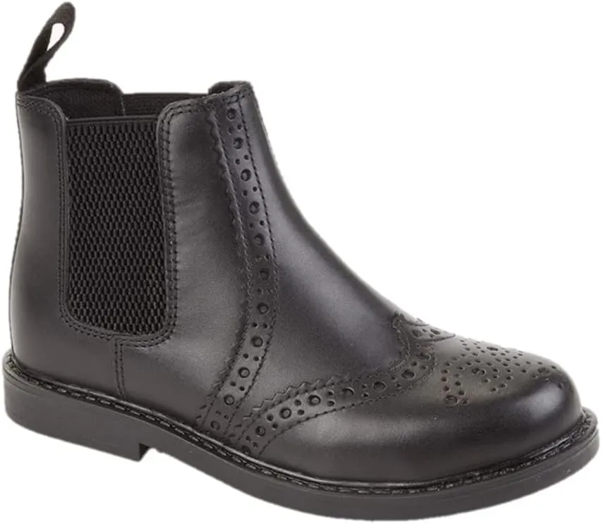 Roamers Boys Leather Ankle Boots