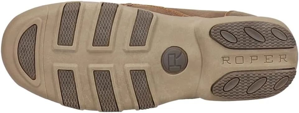 ROPER Mens Embossed Ostrich Driving Moccasins Casual Shoes - Brown