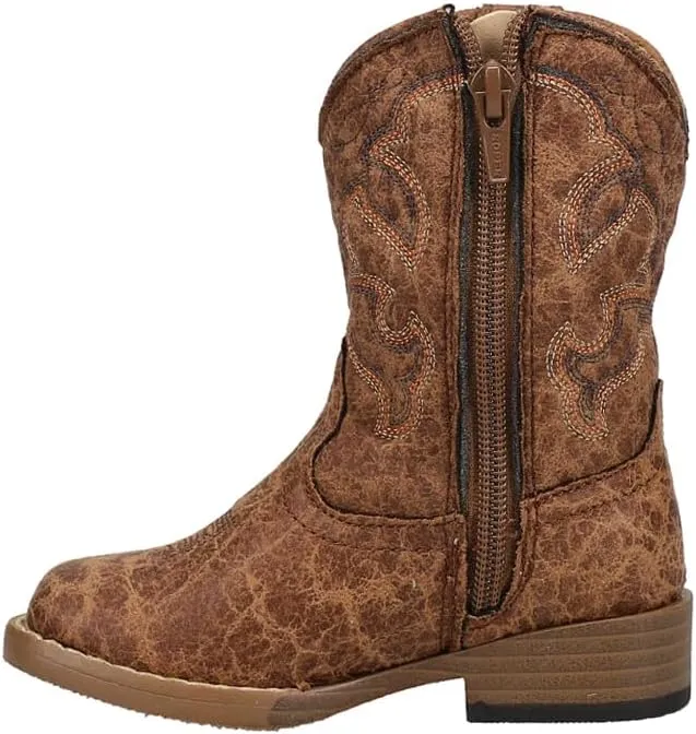 ROPER Toddler Boys Scout Square Toe Casual Boots Mid Calf - Brown