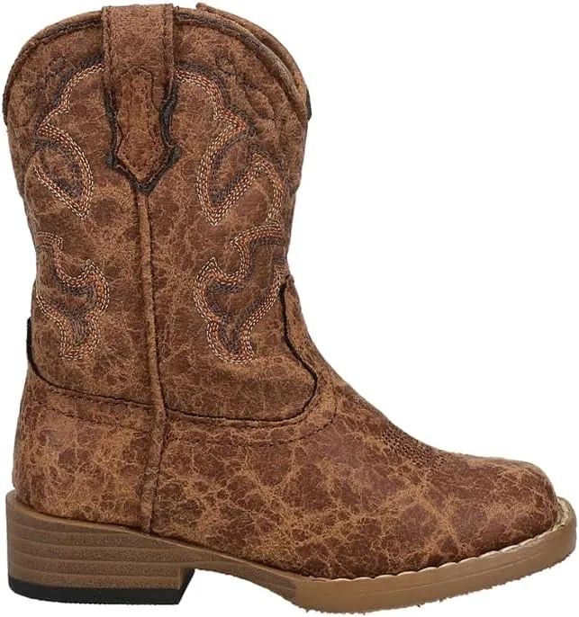 ROPER Toddler Boys Scout Square Toe Casual Boots Mid Calf - Brown
