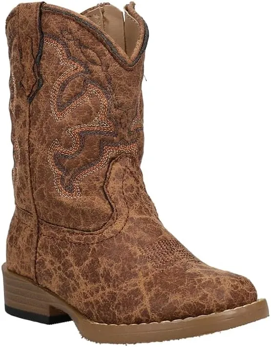 ROPER Toddler Boys Scout Square Toe Casual Boots Mid Calf - Brown