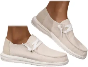SACFOF Slip on Loafers Shoes for Women Orthopedic Casual Loafers with Arch Support Comfotable Lightweight Casual Boat Shoes