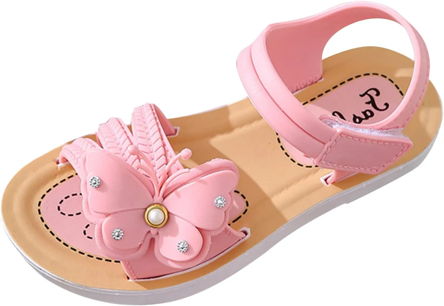 Sandals for Girls Summer Soft Sole Non Slip Comfortable Fashion Princess Shoes Bow Sandals Girls Beach Shoes